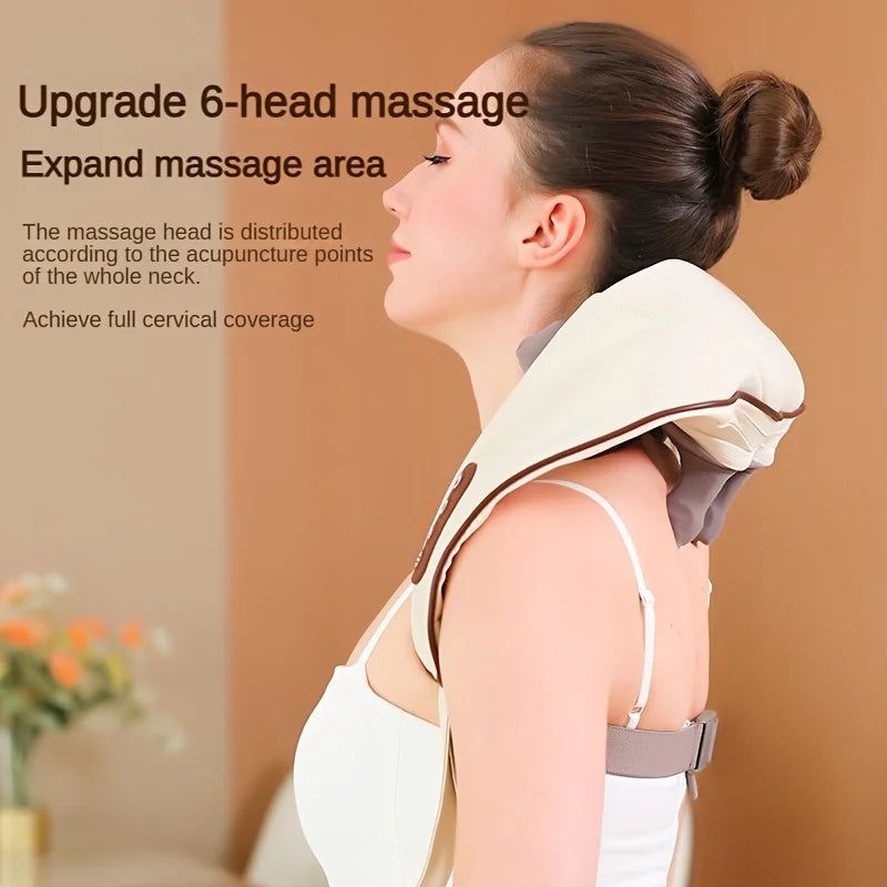 Shoulder and Neck Massager Professional Edition - with Realistic Humanoid Massage, Rechargeable to Relax Muscles, Home Masseur